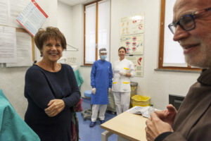 Lella Costa al Poliambulatorio di OSF